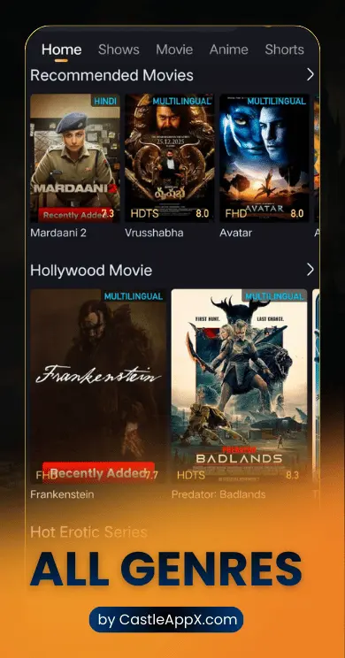Castle App Screenshot for Genres