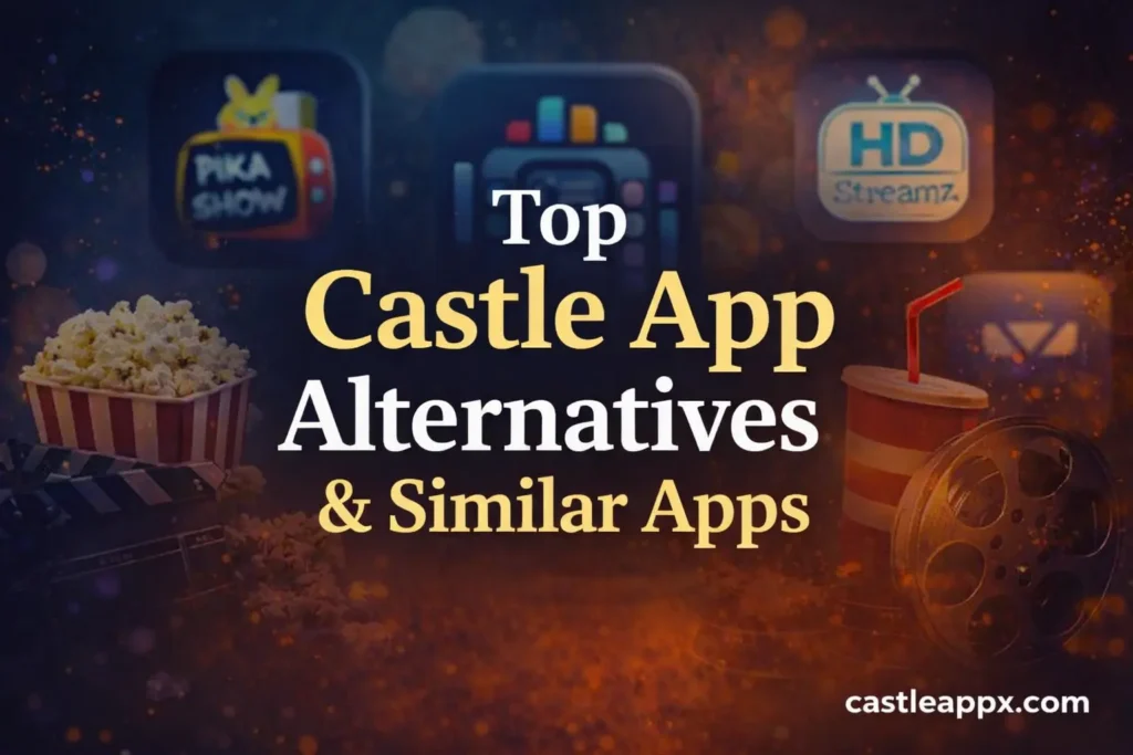 Featured image showing top Castle App alternatives and similar movie streaming apps