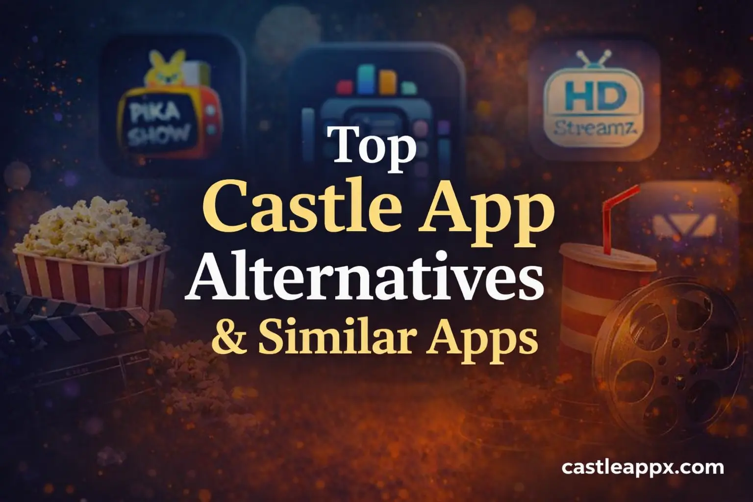 Featured image showing top Castle App alternatives and similar movie streaming apps